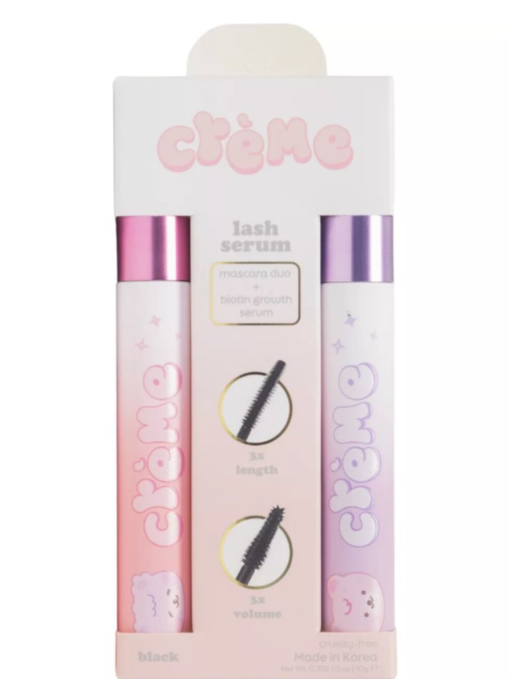 The Creme Shop Mascara Duo + Biotin Growth Serum